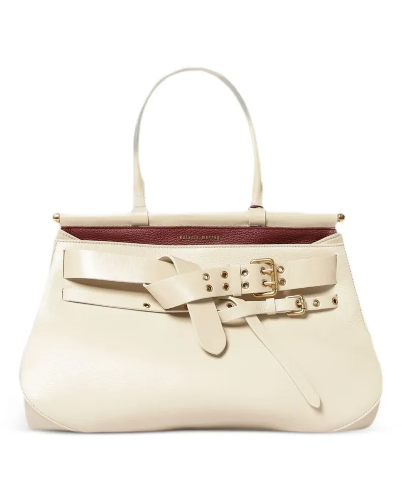 Antonio Marras medium Tanit leather tote bag - Nude Nude