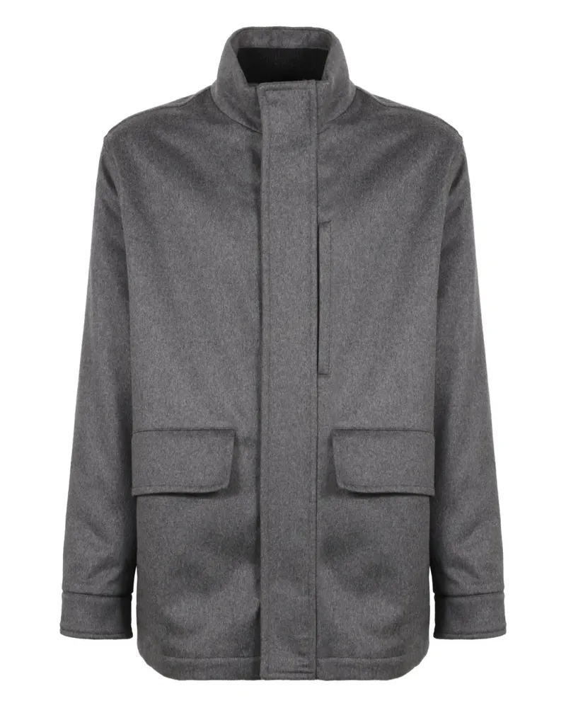 Slowear buttoned flap pocket coat - Grau Grau