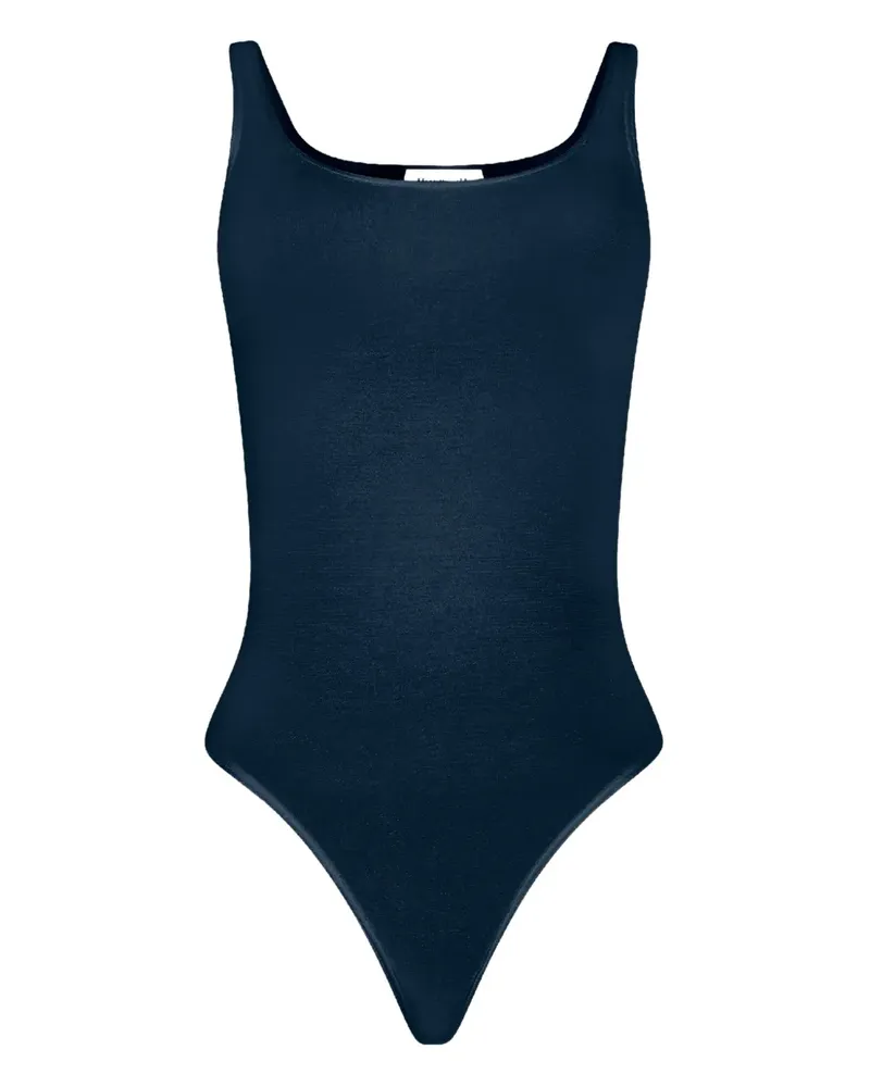 Wolford Body mit U-Ausschnitt - Blau Blau