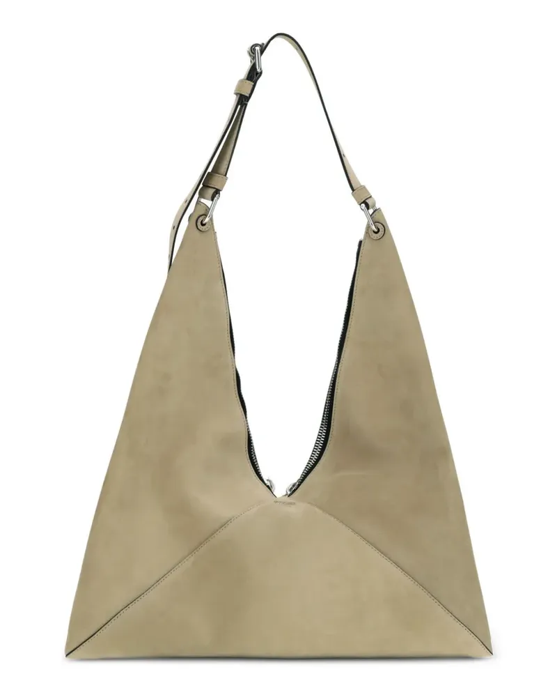 Moschino Schultertasche aus Wildleder - Nude Nude