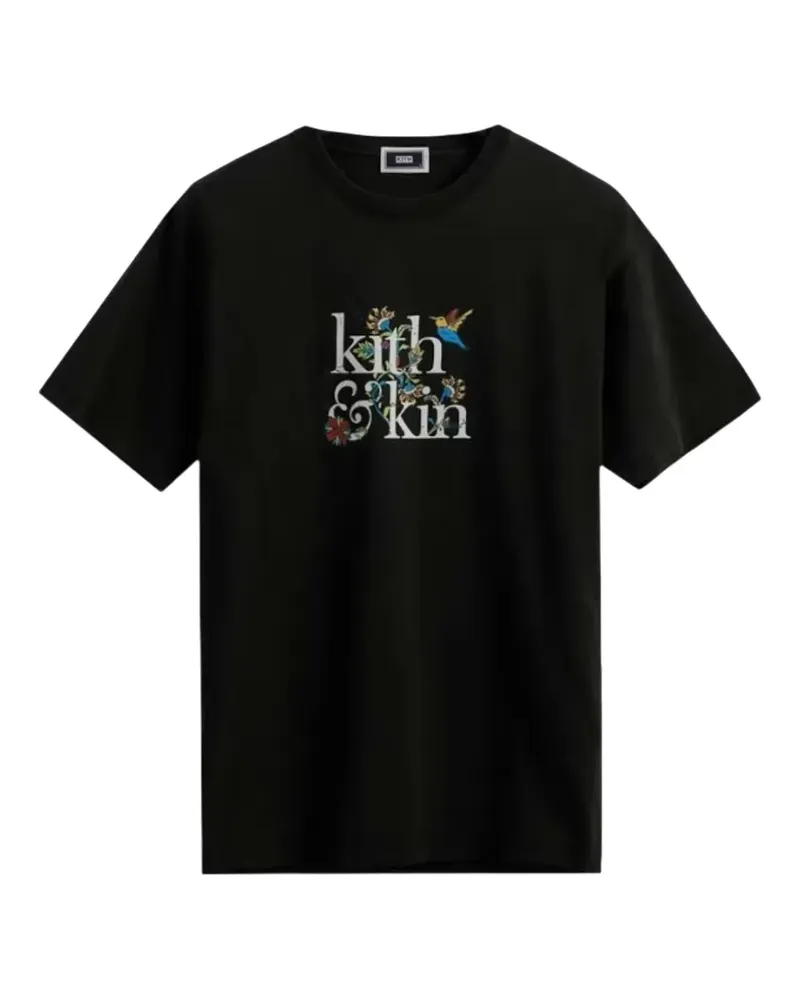 KITH Kin Jacobean T-Shirt mit rundem Ausschnitt - Schwarz Schwarz