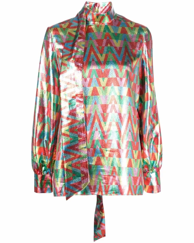 Valentino Garavani Bluse mit grafischem Print - Rot Rot