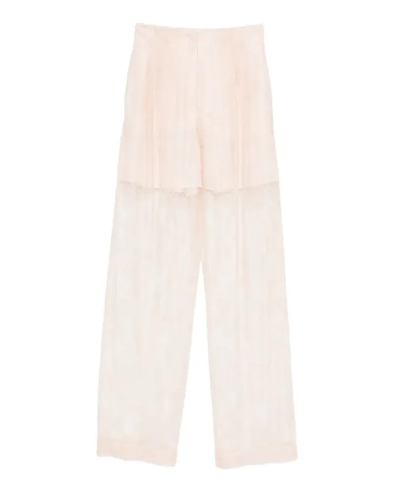 Alberta Ferretti lace trousers - Rosa Rosa