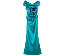 Abendkleid aus Satin - Grün