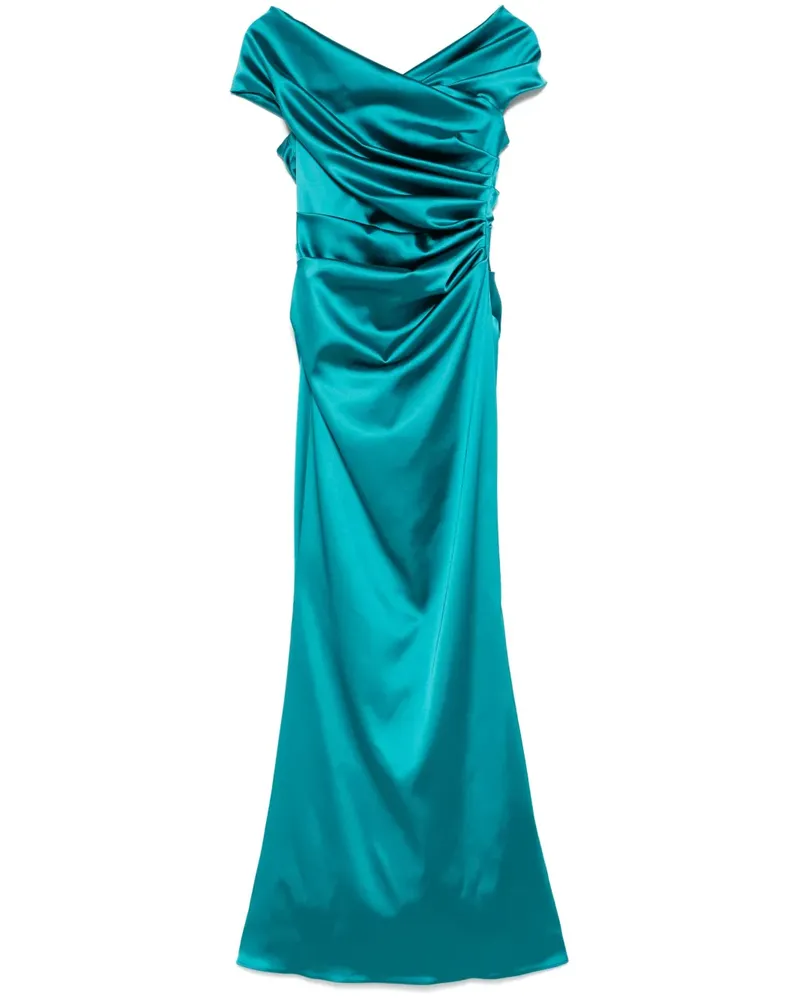 Talbot Runhof Abendkleid aus Satin - Grün Grün