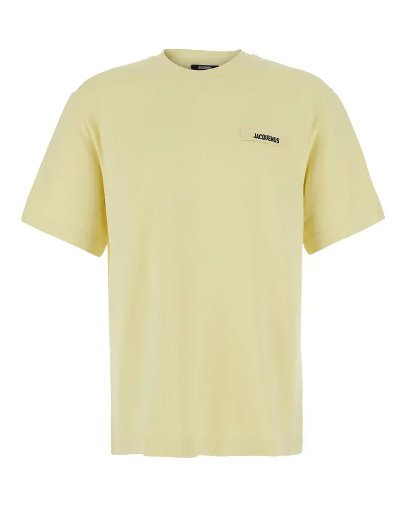 Jacquemus The Gros logo-patch T-shirt - Gelb Gelb