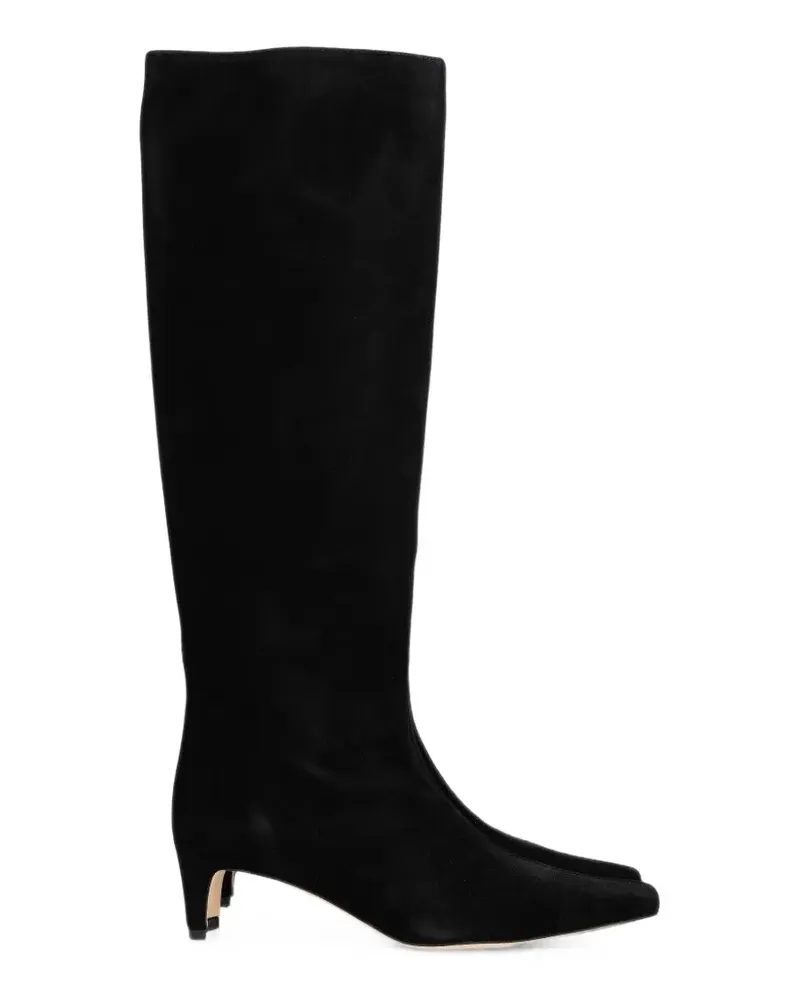 STAUD Wally Stiefel aus Wildleder - Schwarz Schwarz