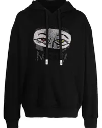 Haculla Hoodie mit Eyes on You-Applikation Schwarz