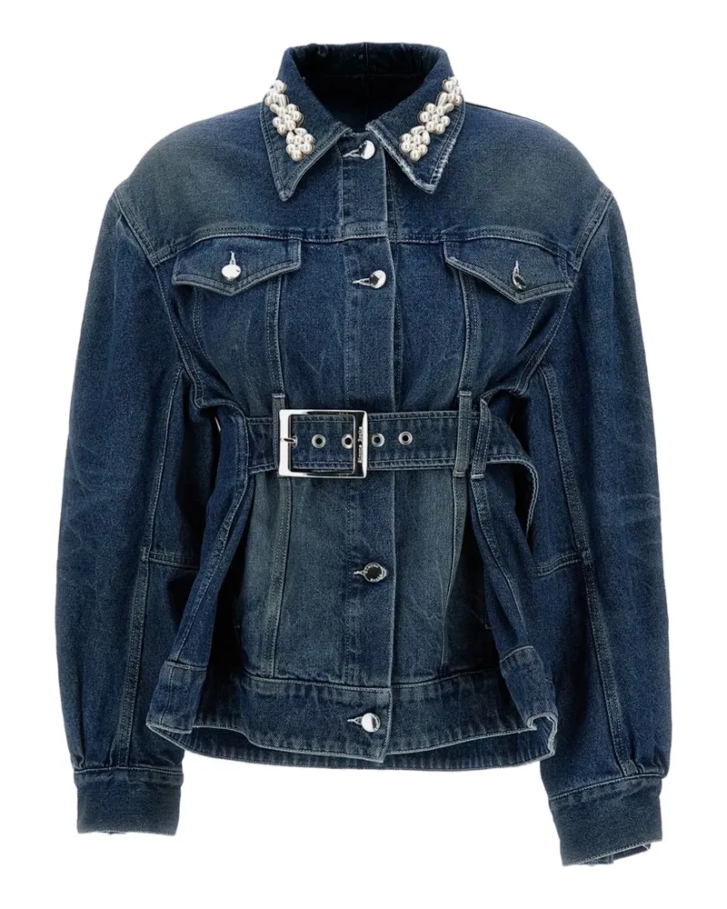 Simone Rocha belt-detail jacket - Blau Blau