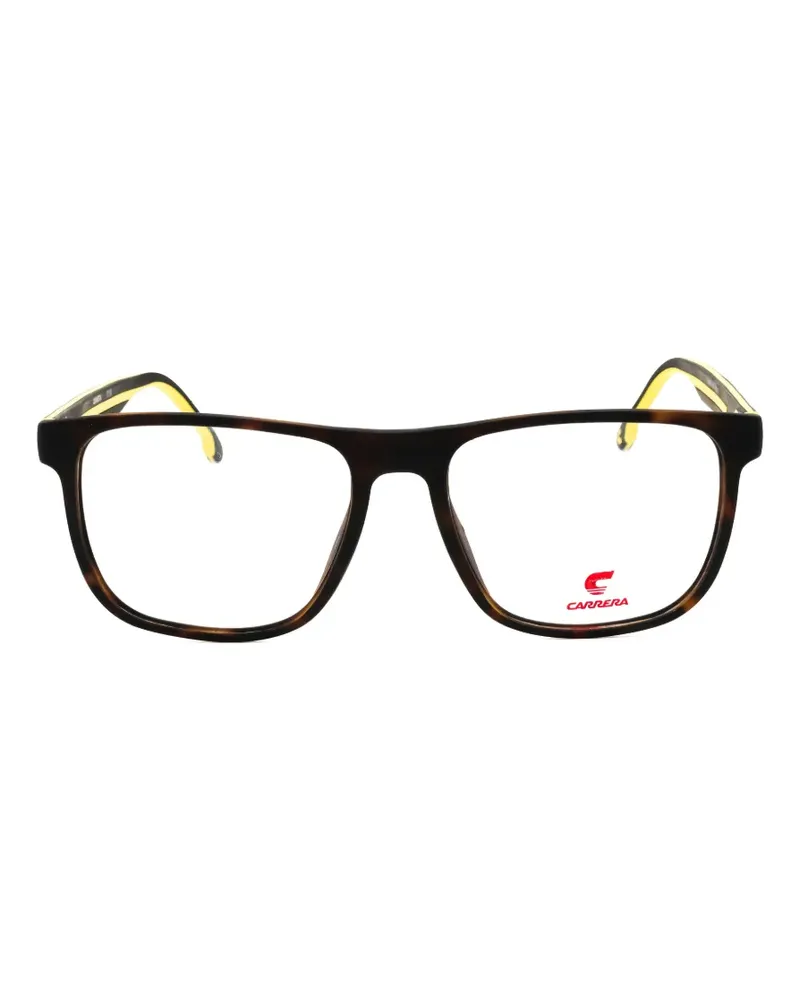 Carrera square-frame tortoiseshell glasses - Braun Braun