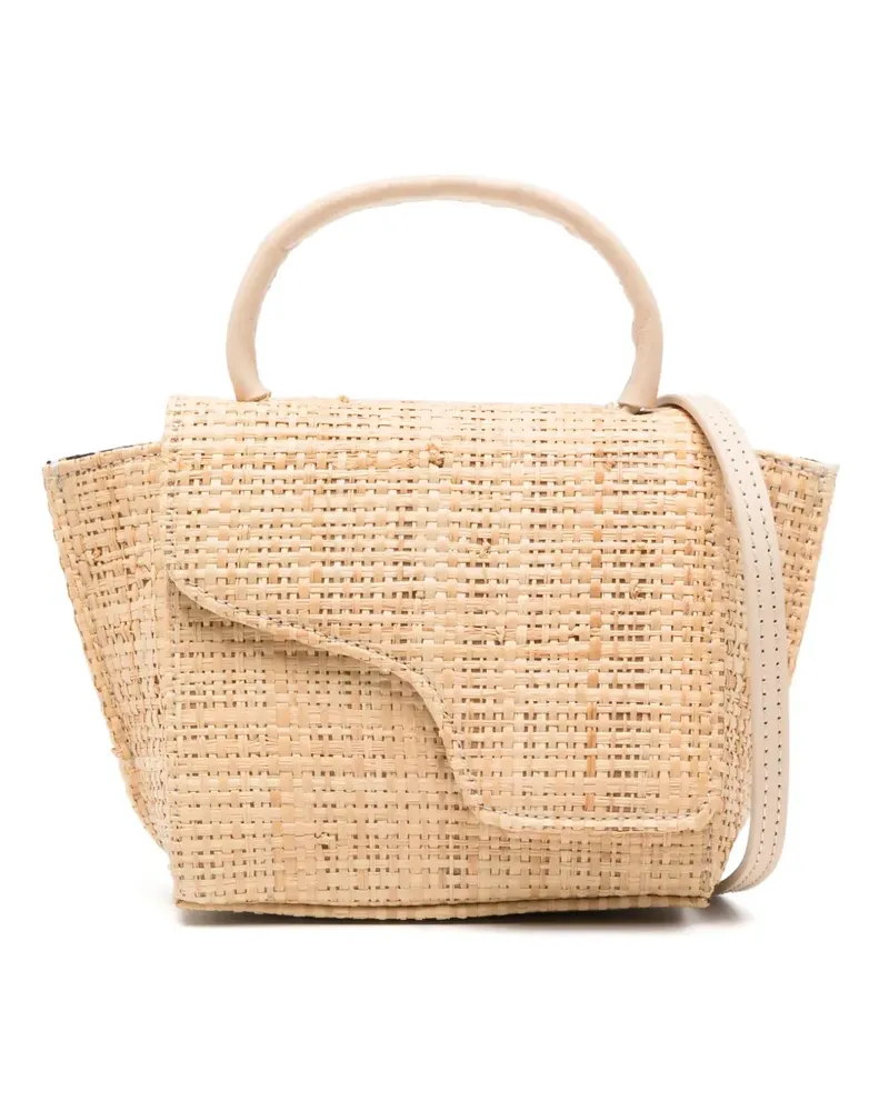 ATP Atelier Montalcino Tote Bag aus Raffiabast - BEIGE Beige