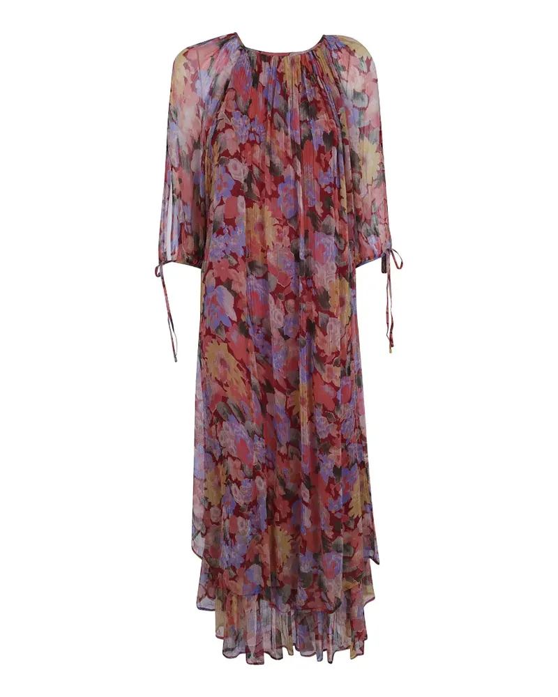 RIXO Hayden Chelsea Kleid mit Blumenprint - Rot Rot