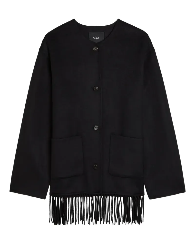 RAILS fringed pocket coat - Schwarz Schwarz