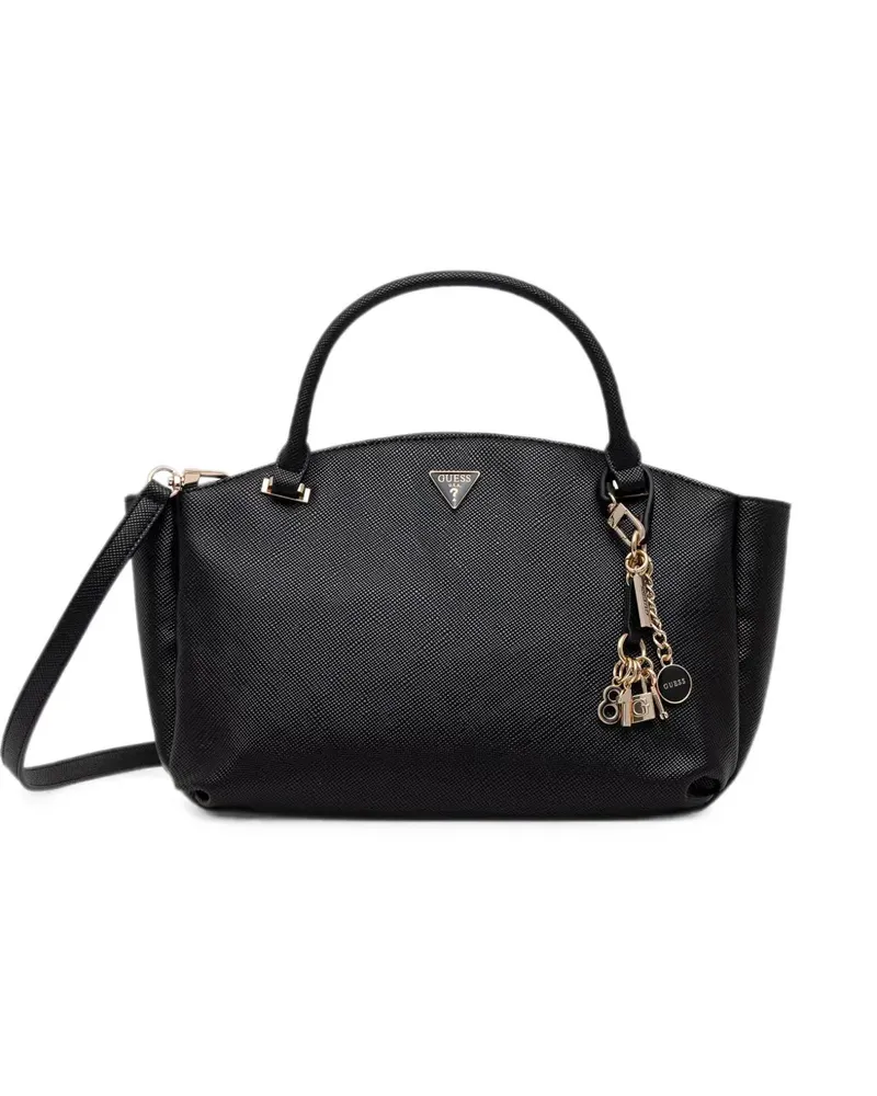 Guess Tote Bag mit Logo-Schild - Schwarz Schwarz