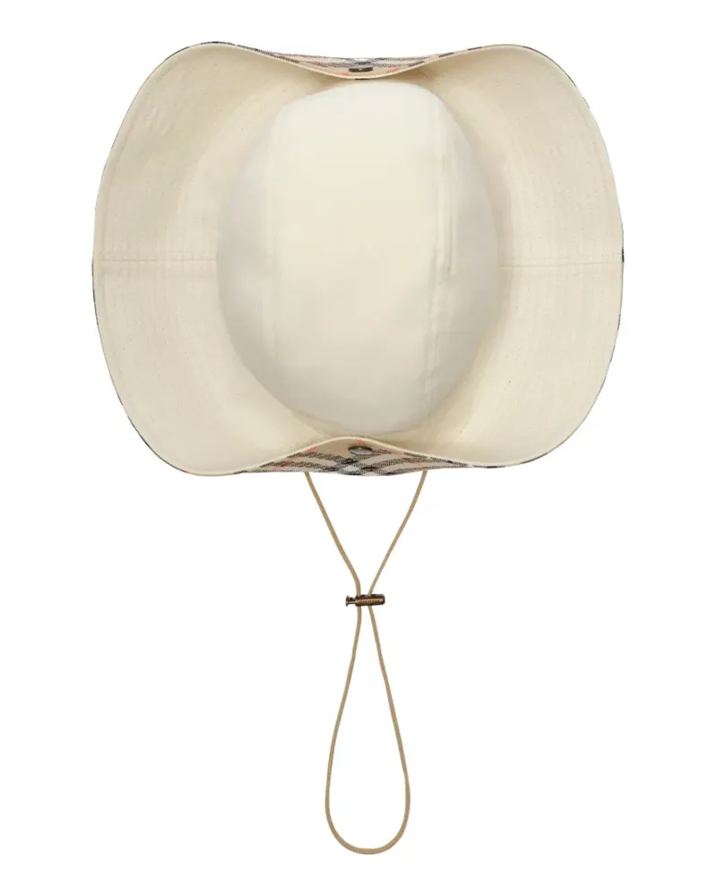Burberry Hut mit karierter Krempe - Nude Nude