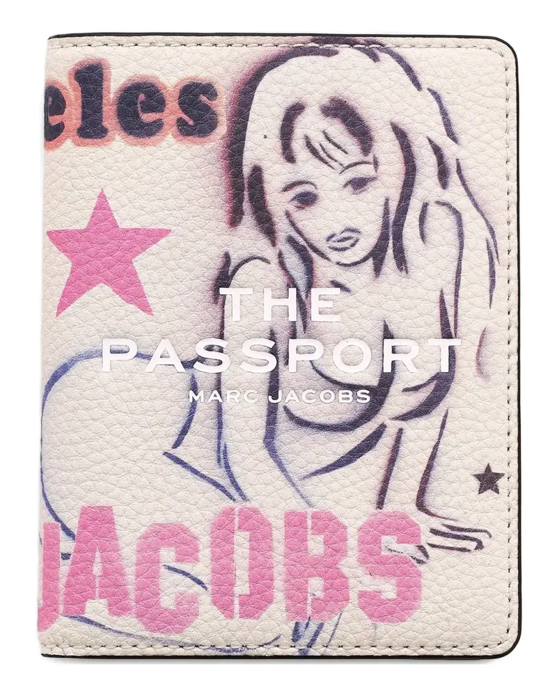 Marc Jacobs Pass-Etui mit grafischem Print - Nude Nude