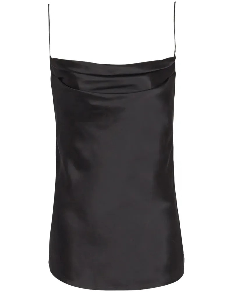 Balmain Drapiertes Oberteil - Schwarz Schwarz
