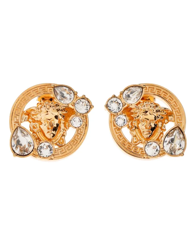 Versace Medusa Head-motif embellished earrings - Gold Gold