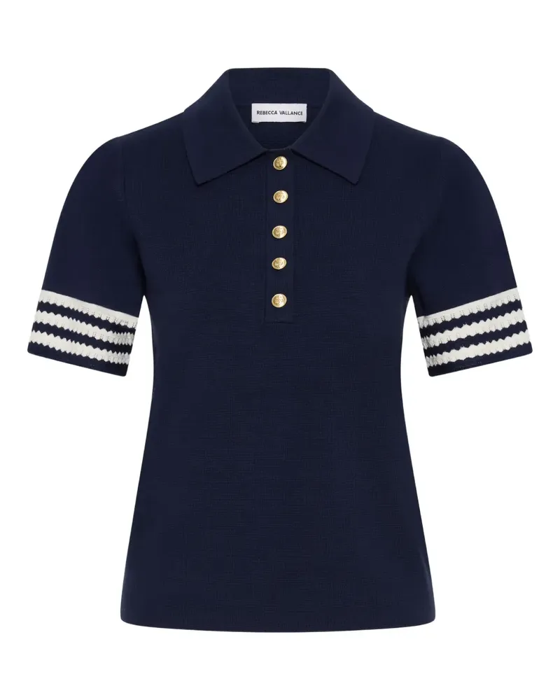 Rebecca Vallance Gestreiftes Mayflower Poloshirt - Blau Blau