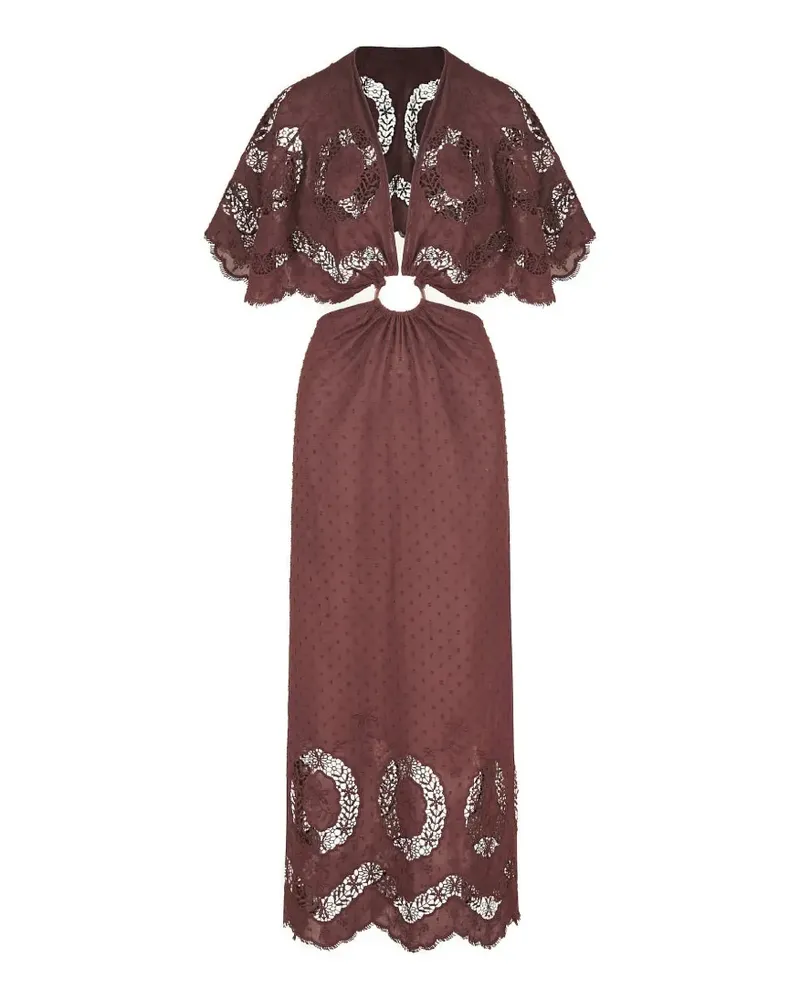 Johanna Ortiz Paradise Maxikleid - Rot Rot