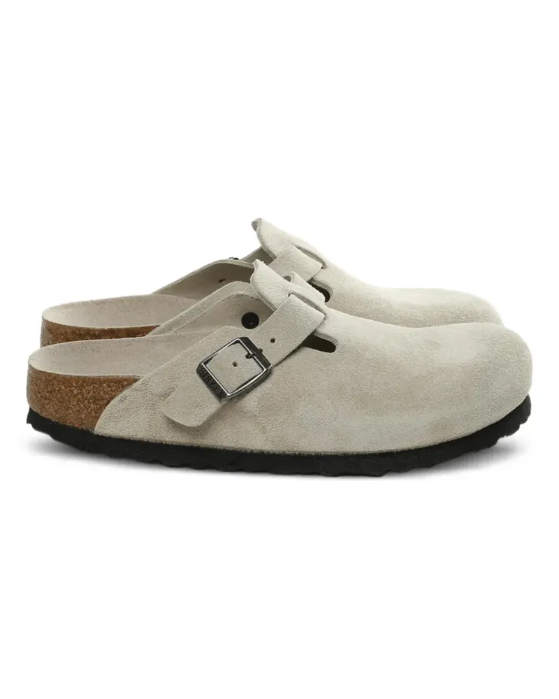 Birkenstock Boston suede mules - Nude Nude