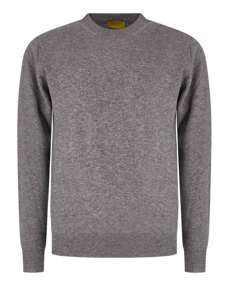 Customer Lovers Rundhals-Pullover mit meliertem Effekt - Grau Grau