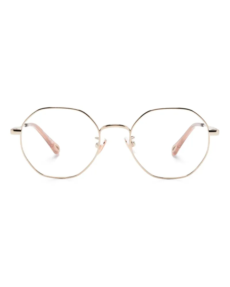 Chloé Brille mit geometrischem Gestell - Gold Gold
