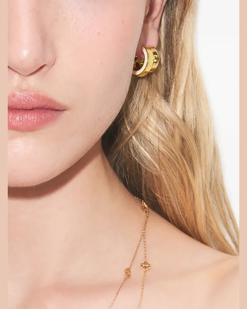 Tory Burch Icon Emaille-Ring - Gold Gold