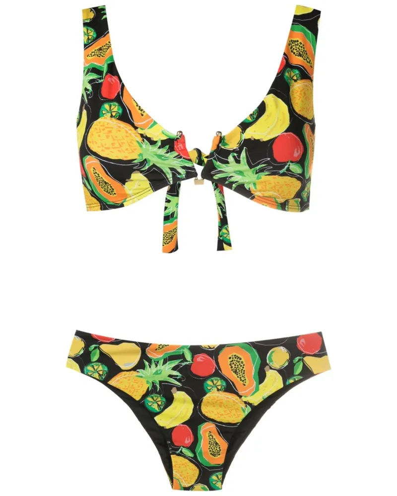 Amir Slama Bikini mit Früchte-Print - Mehrfarbig Mehrfarbig