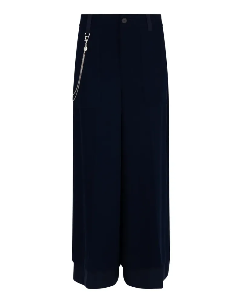 HIGH chain wide-leg trousers - Blau Blau