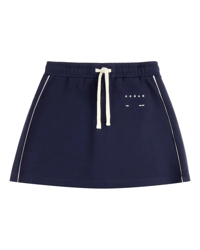 Hogan Minirock aus Stretch-Jersey - Blau Blau