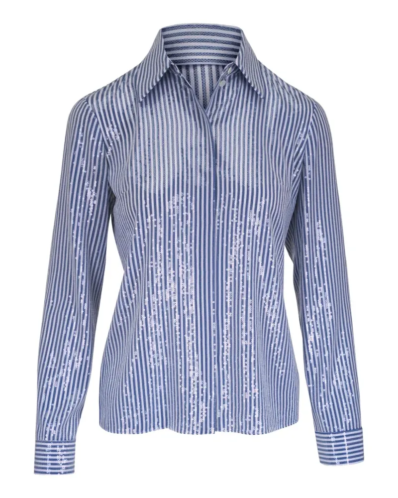 Michael Kors Gestreiftes Hemd - Blau Blau