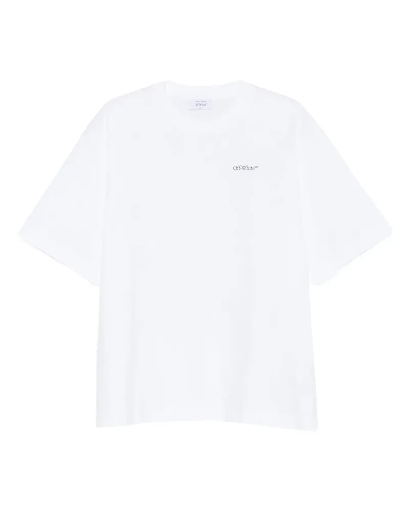 OFF-WHITE T-Shirt mit Logo-Print - Weiß Weiß