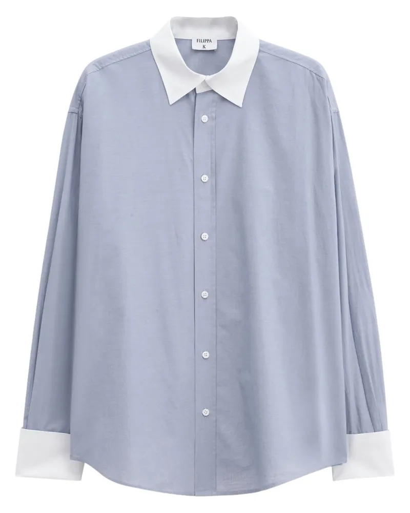 Filippa K Klassisches Smoking-Hemd - Blau Blau