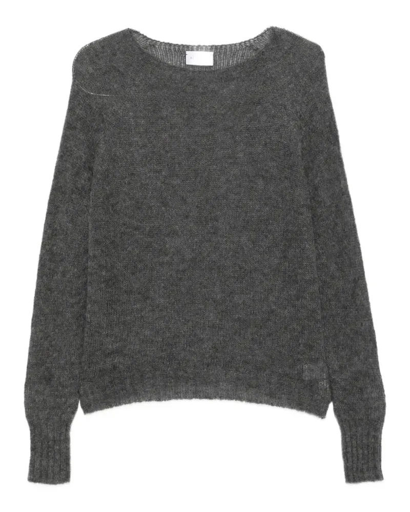 Scaglione Pullover mit U-Boot-Ausschnitt und Raglanärmeln - Grau Grau