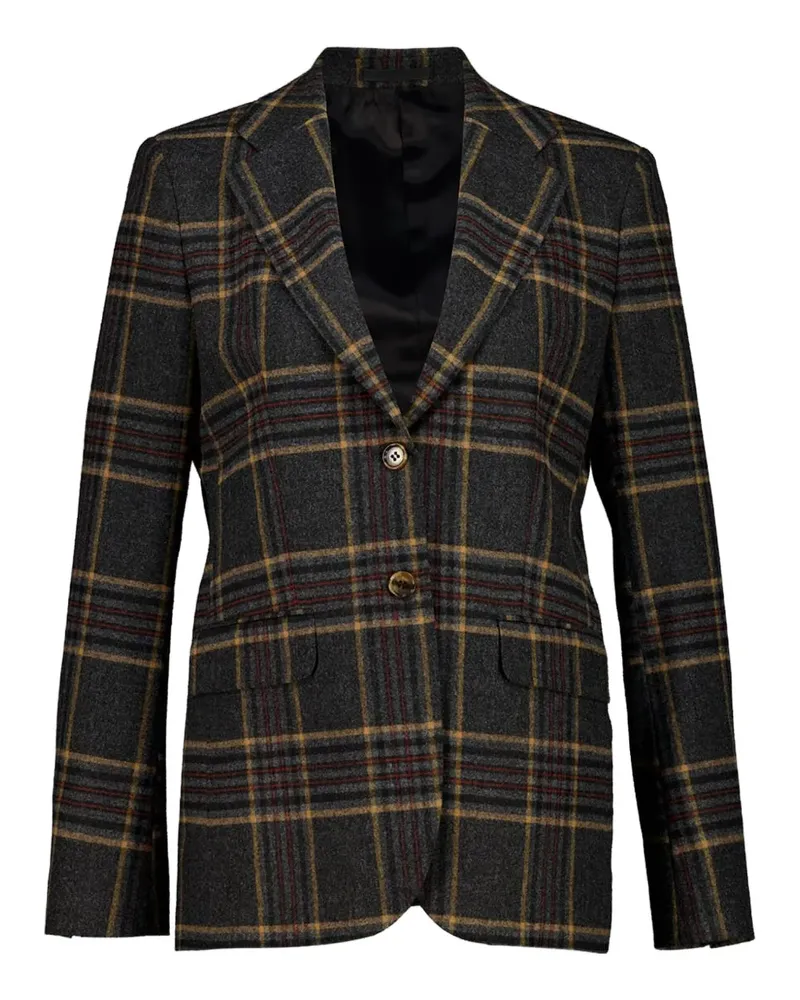 PAULA Karierte Jacke mit Hahnentrittmuster - Grau Grau