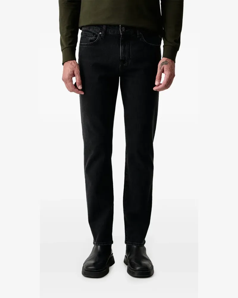 Armani Exchange logo-patch jeans - Schwarz Schwarz