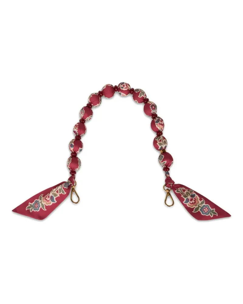 Etro Perlenverzierter Taschenriemen - Rot Rot