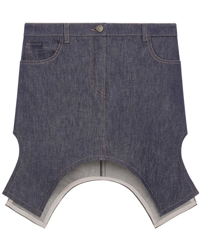 Courrèges Asymmetrischer Minirock - Grau Grau
