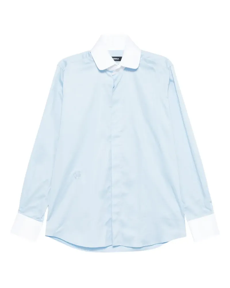 Karl Lagerfeld Hemd mit Stickerei - Blau Blau