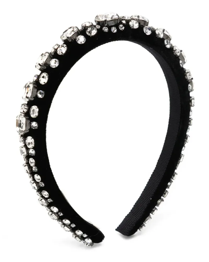 Jennifer Behr crystal-embellished headband - Schwarz Schwarz