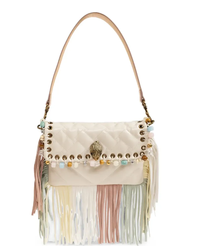 Kurt Geiger Oxford-Schultertasche mit Fransenbesatz - Nude Nude