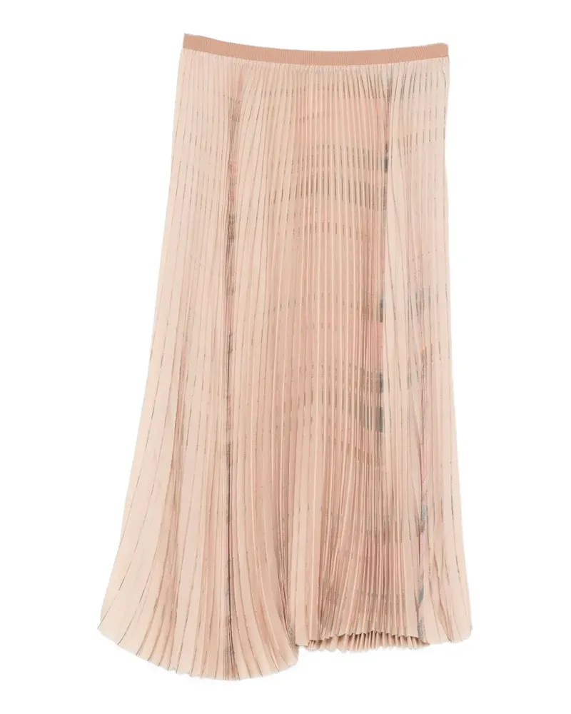 Fabiana Filippi pleated midi skirt - Nude Nude