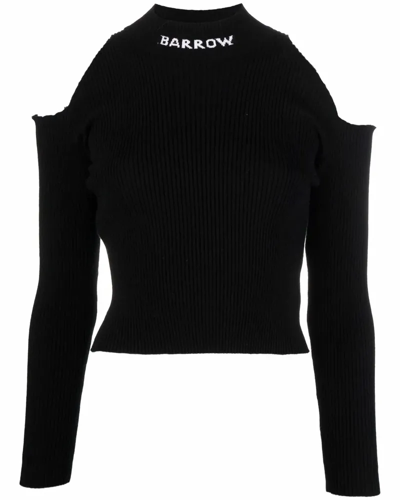 BARROW Pullover mit Cut-Outs - Schwarz Schwarz