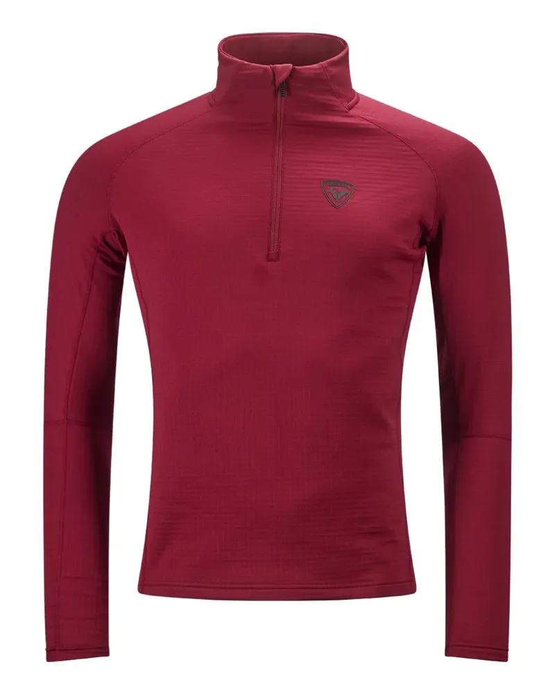 Rossignol Blackside Fleece-Pullover mit kurzem Reißverschluss - Rot Rot