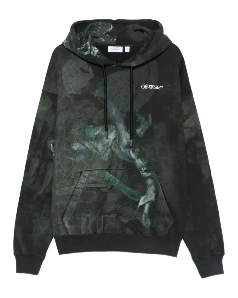OFF-WHITE Hoodie mit grafischem Print - Schwarz Schwarz