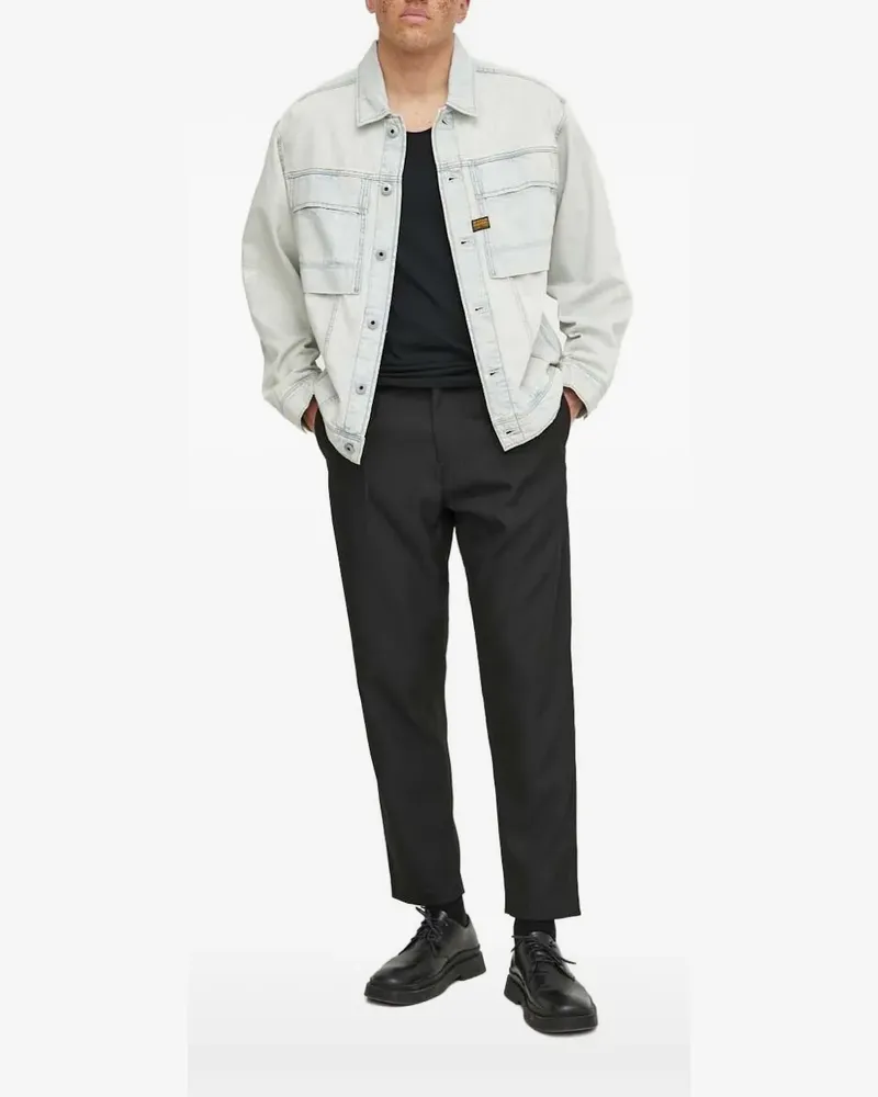 G-STAR RAW Jeansjacke mit Klappentasche - Weiß Weiß