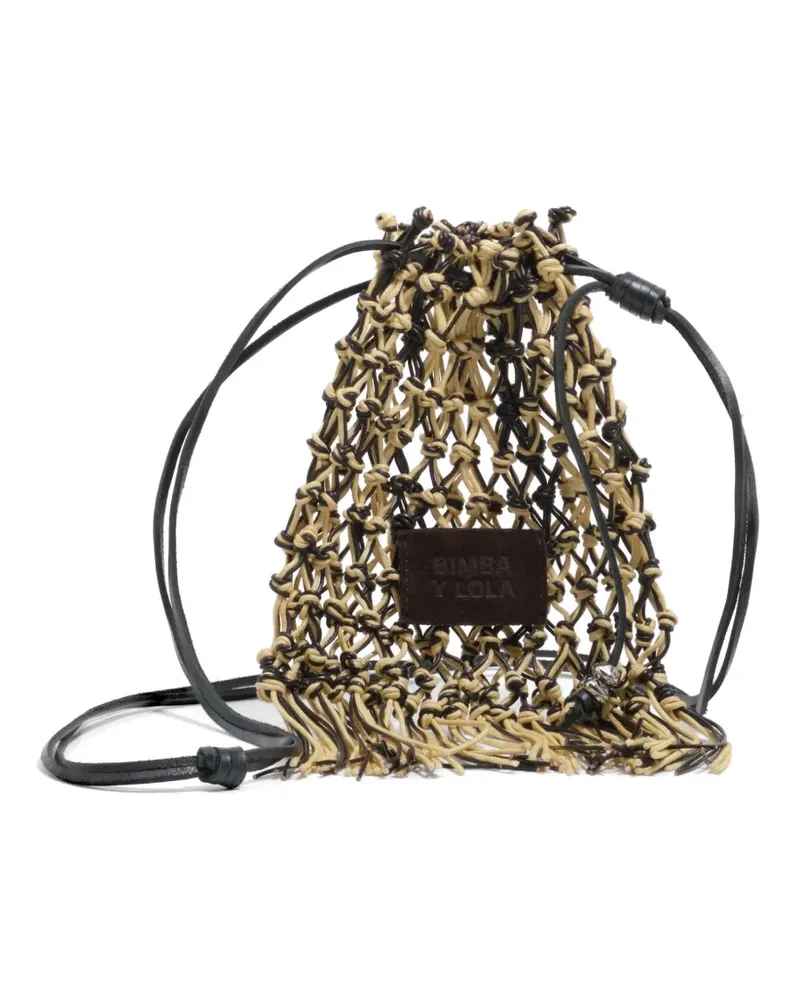 BIMBA Y LOLA Beuteltasche mit Fransen - Nude Nude
