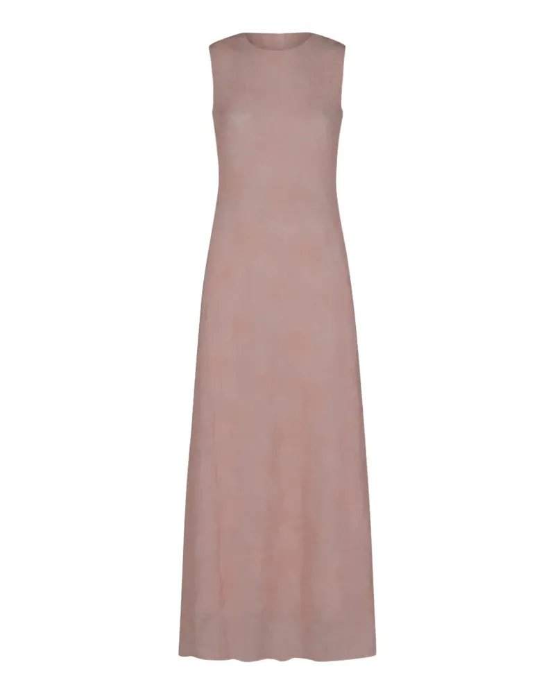 ROTATE Birger Christensen sleeveless zip maxi dress - Rosa Rosa
