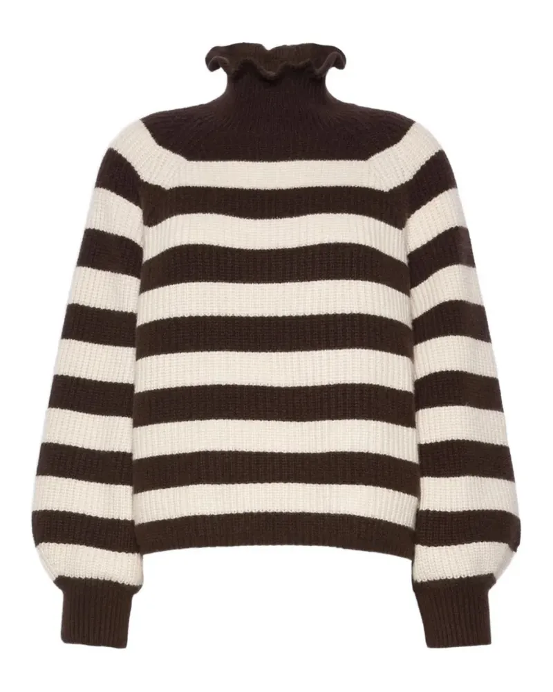 Max Mara relaxed-cut wool-and-cashmere sweater - dark brown - Braun Braun